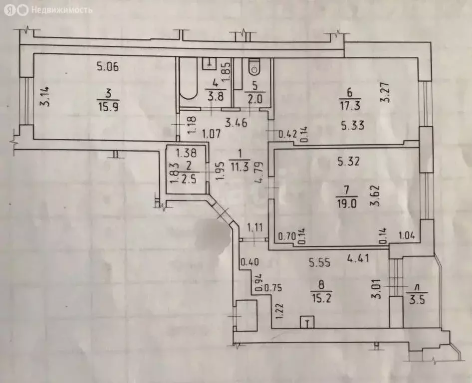 3-комнатная квартира: Ижевск, улица 30 лет Победы, 43 (90.5 м) - Фото 1