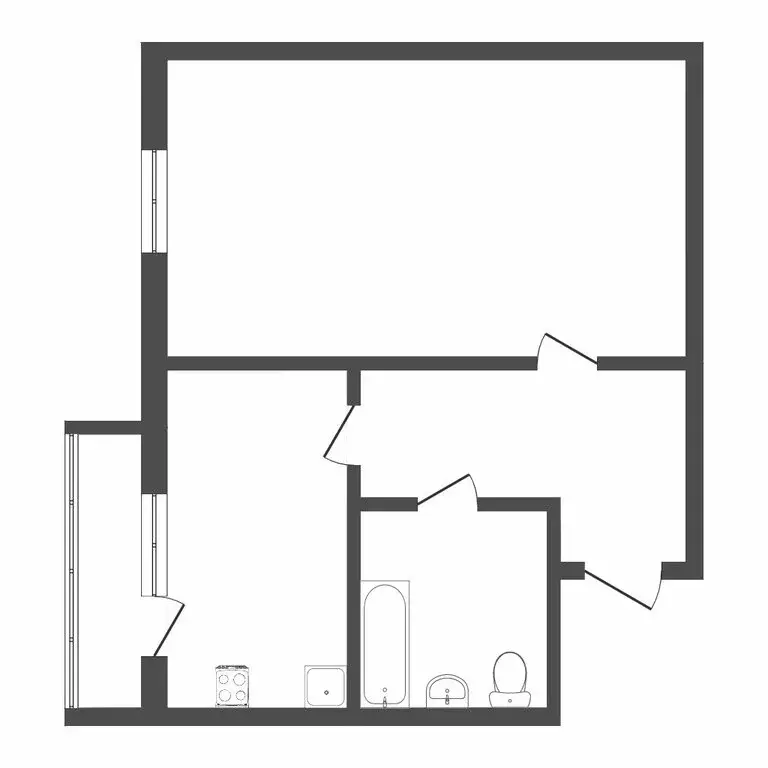 1-комнатная квартира: Тюмень, микрорайон Мыс, Судоремонтная улица, 34 ... - Фото 1