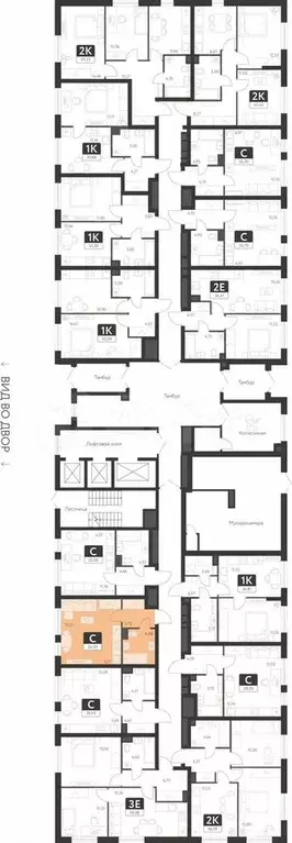 Квартира-студия, 26,4 м, 1/25 эт. - Фото 1