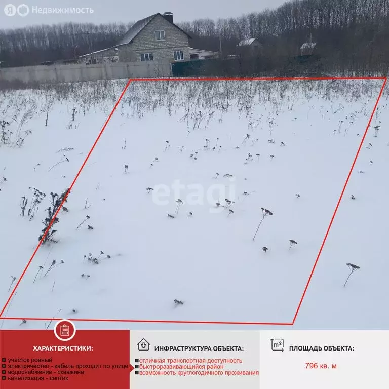 Участок в Строитель, территория СНТ Ивушка (796 м) - Фото 1