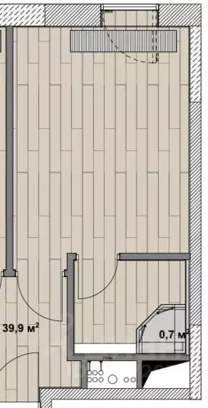 Студия Москва Долгопрудненское ш., 3А (16.3 м) - Фото 1