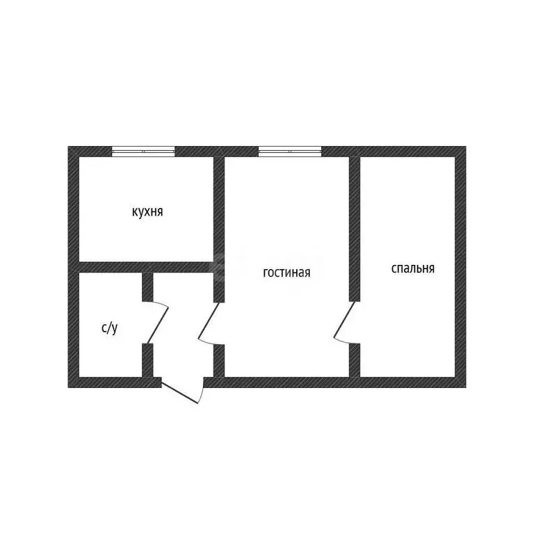 2-комнатная квартира: Арсеньев, Октябрьская улица, 13 (46.9 м) - Фото 1