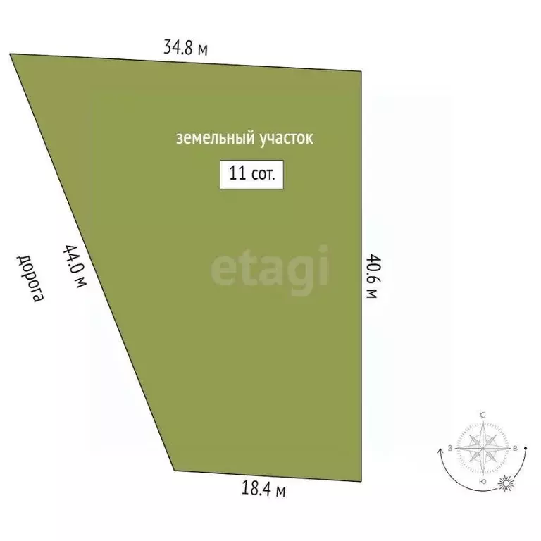 Участок в Тюменская область, Нижнетавдинский муниципальный округ, пос. ... - Фото 2