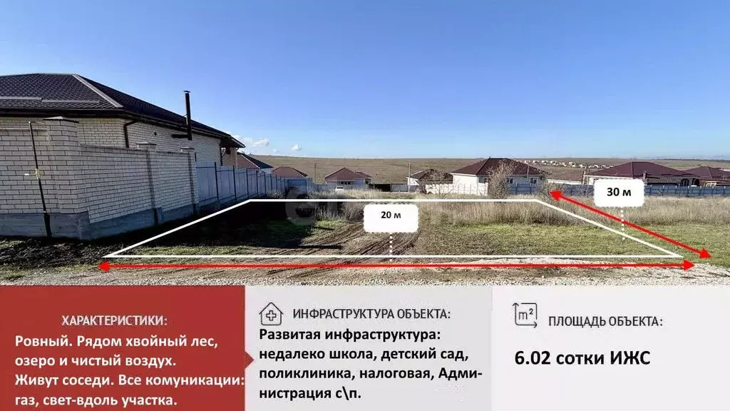 Участок в Крым, Симферопольский район, с. Мирное ул. Пейзажная (6.02 ... - Фото 1