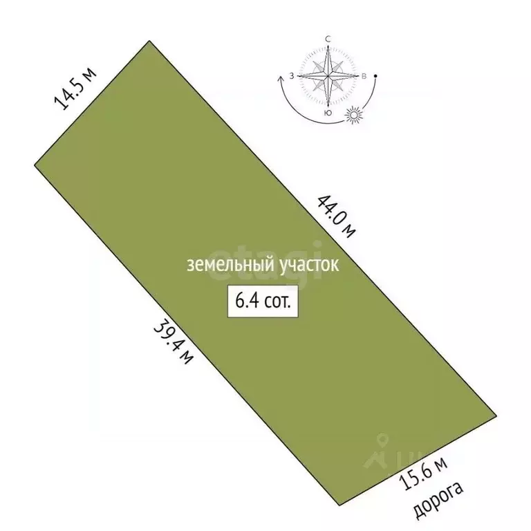 Участок в Ростовская область, Аксайский район, Ольгинская ст-ца пер. ... - Фото 2