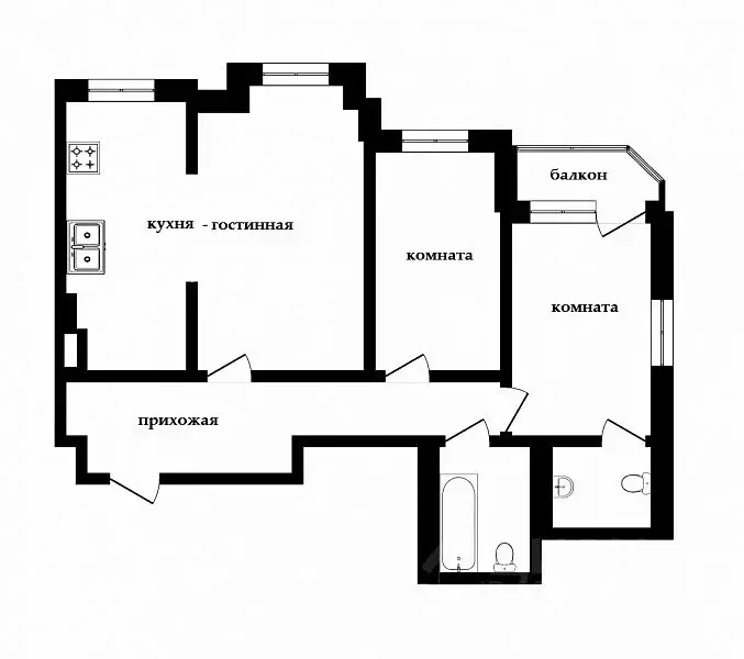 3-к кв. Тюменская область, Тюмень ул. Максима Горького, 68к1 (104.0 м) - Фото 2