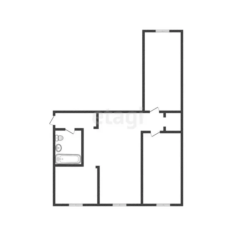 3-комнатная квартира: Абакан, улица Чертыгашева, 44 (58.3 м) - Фото 1