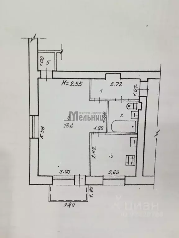 1-к кв. Волгоградская область, Волгоград ул. Маршала Еременко, 150 ... - Фото 2