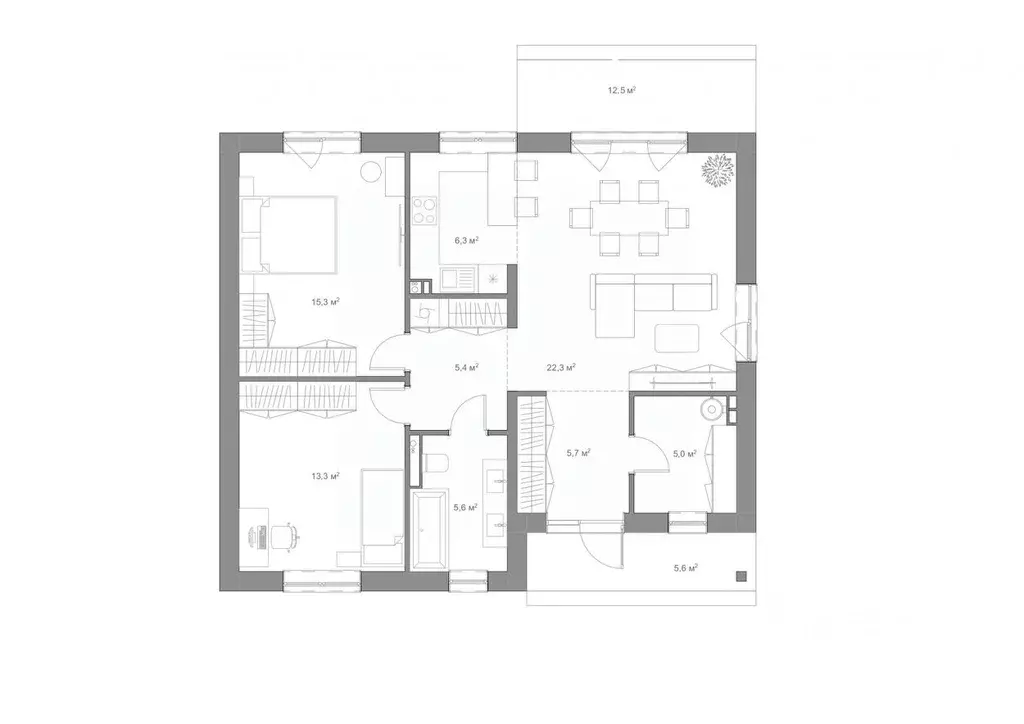 Дом в Красноярский край, Красноярск Славянская ул., 3 (120 м) - Фото 1