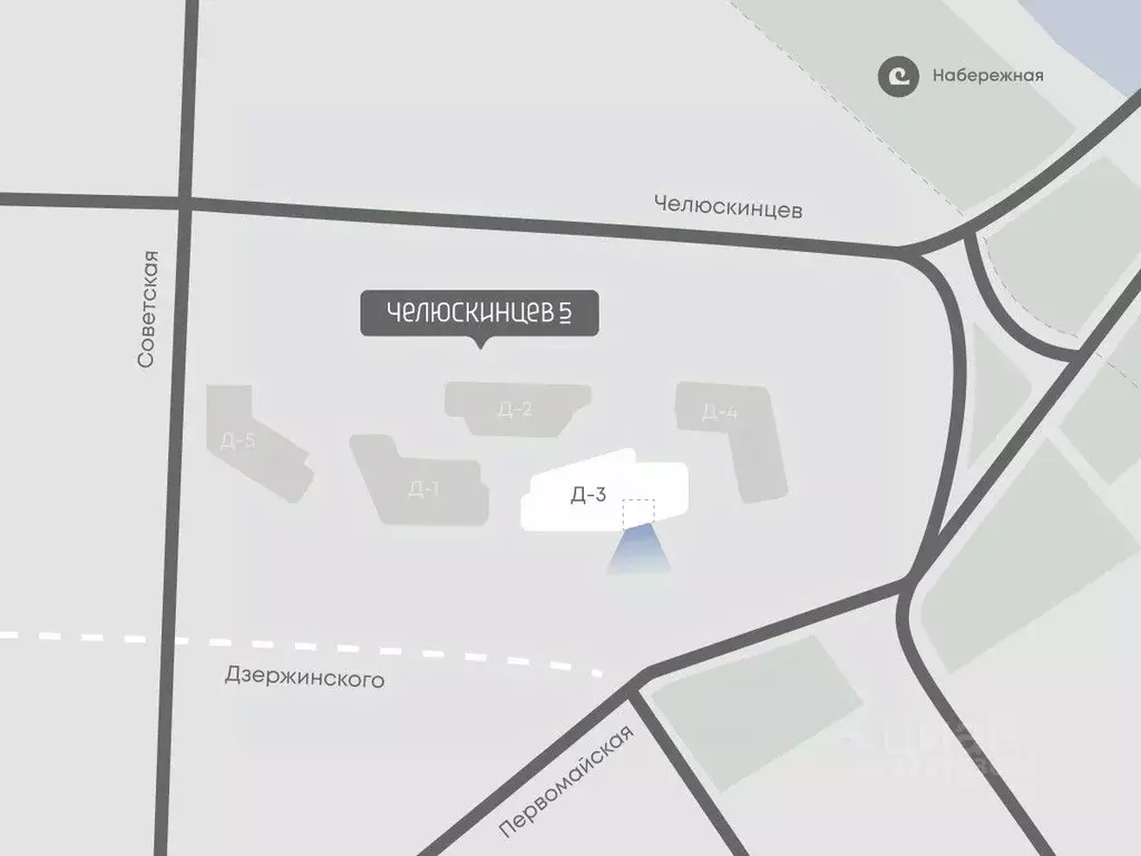 1-к кв. Тюменская область, Тюмень Челюскинцев 5 жилой комплекс (40.4 ... - Фото 1