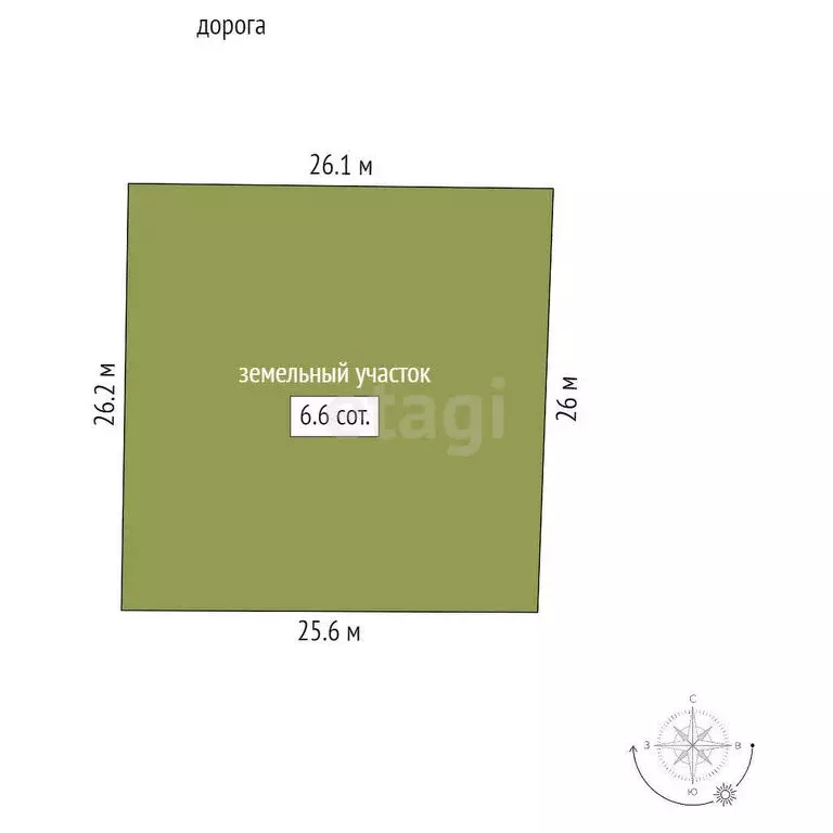 Участок в Трудовское сельское поселение, СПК Пневматика-2 (6.64 м) - Фото 1