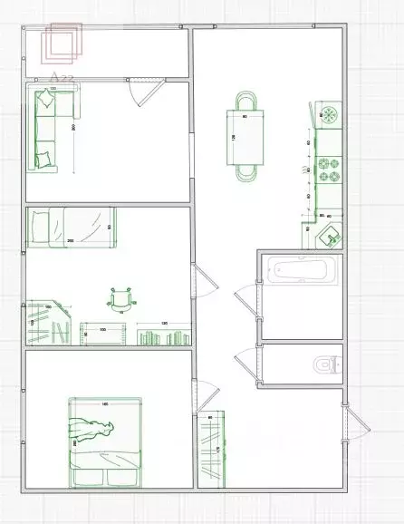 3-к кв. Алтайский край, Барнаул ул. Имени В.Т. Христенко, 8 (63.0 м) - Фото 1