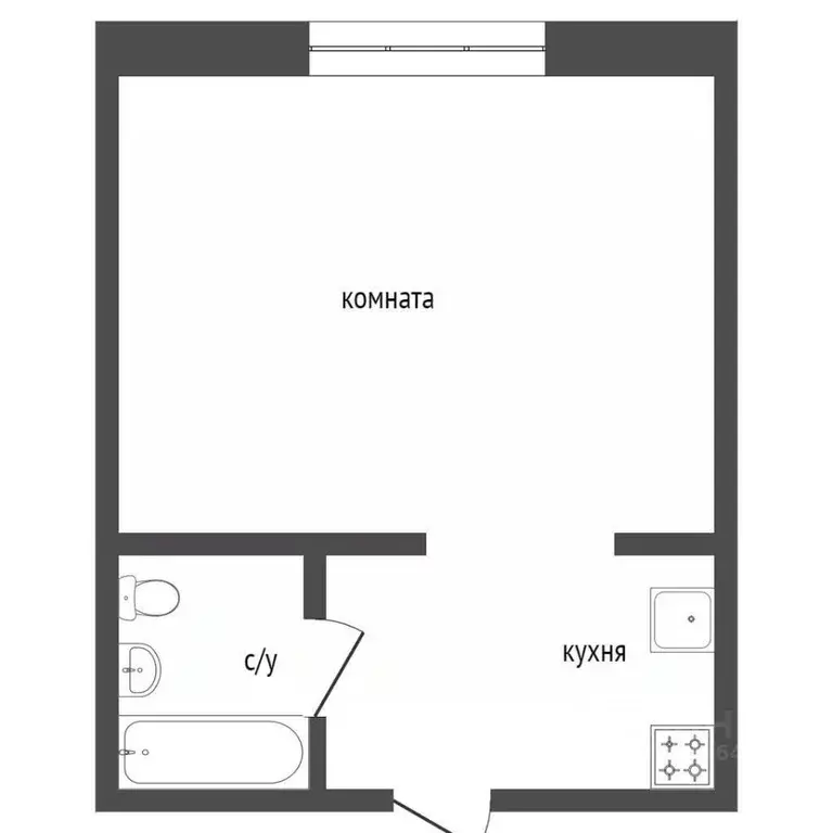 Студия Курганская область, Курган ул. Ленина, 39 (12.5 м) - Фото 2