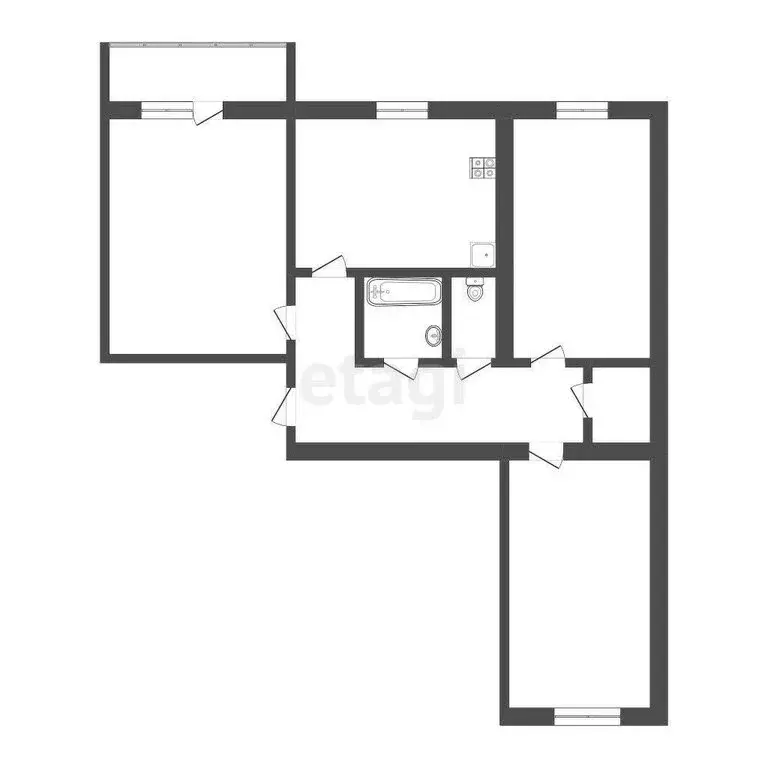 3-комнатная квартира: Саранск, улица Васенко, 7Гк2 (81.16 м) - Фото 1