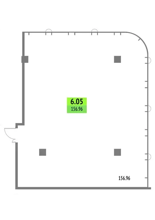 Офис (156.96 м) - Фото 1