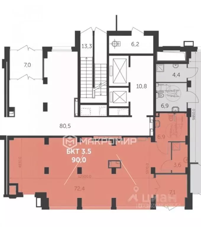 Помещение свободного назначения в Московская область, Мытищи городской ... - Фото 2