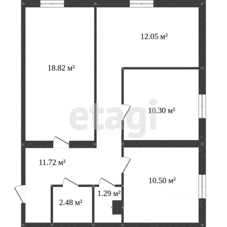 3-к кв. Тюменская область, Ишим ул. Калинина (67.3 м) - Фото 1