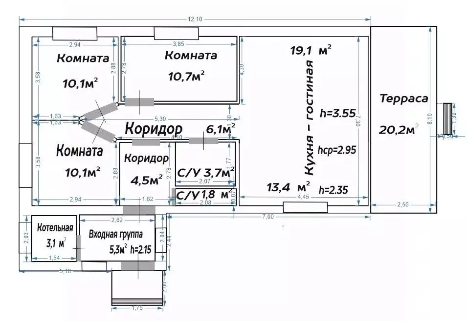 Дом в Башкортостан, Уфа № 41 ОСТ ОАО УМПО КС, 331 (116 м) - Фото 2