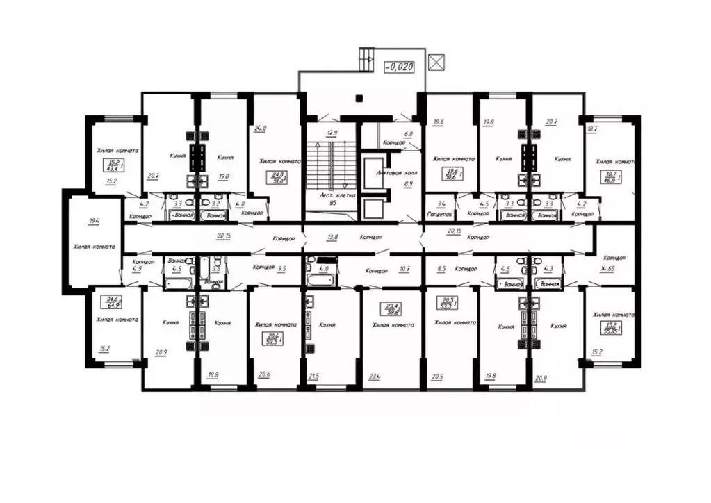 1-к кв. Ставропольский край, Ессентуки  (53.5 м) - Фото 2