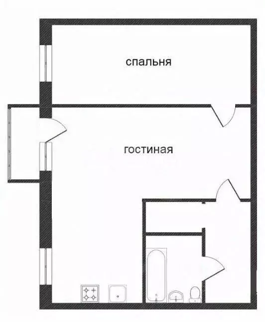 1-к кв. Костромская область, Кострома Никитская ул., 49 (41.6 м) - Фото 1
