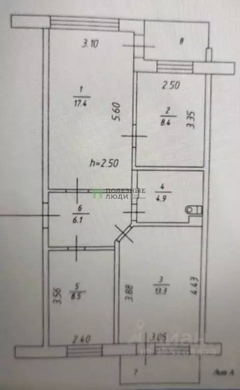 3-к кв. Красноярский край, Лесосибирск 9-й мкр, 12 (61.7 м) - Фото 2