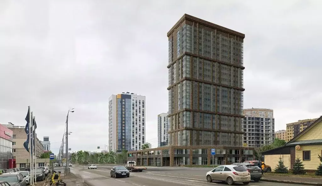 1-к кв. Татарстан, Казань ул. Аделя Кутуя, 95А (40.95 м) - Фото 2