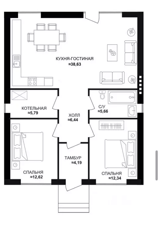 Дом в Ростовская область, Аксайский район, Щепкинское с/пос, пос. ... - Фото 2