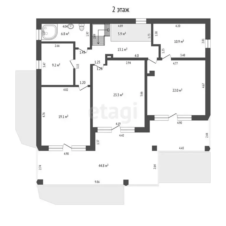 Дом в Сочи, микрорайон Бытха, улица Бытха (397.6 м) - Фото 0