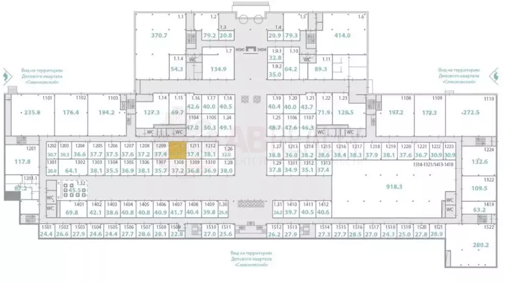 Офис в Москва ул. Ленинская Слобода, 26С5 (38 м) - Фото 1