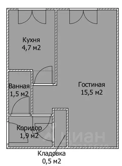 1-к кв. Башкортостан, Стерлитамак ул. Николаева, 5 (25.3 м) - Фото 1