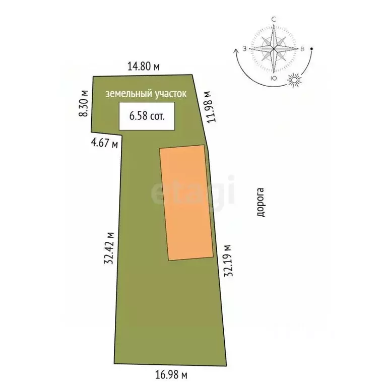 Участок в Саха (Якутия), Якутск ул. Заречная, 28/2А (6.58 сот.) - Фото 1