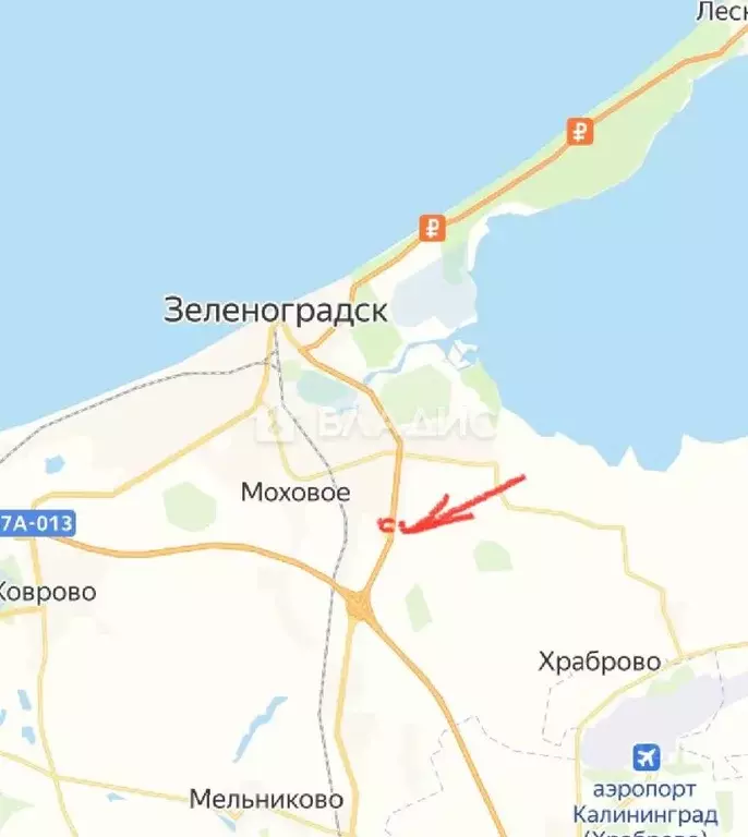 Участок в Калининградская область, Зеленоградск пос. Сосновка, ул. ... - Фото 1