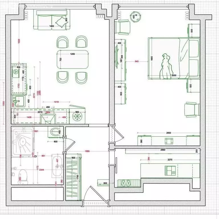 1-комнатная квартира: Москва, улица Годовикова, 11к2 (46 м) - Фото 1