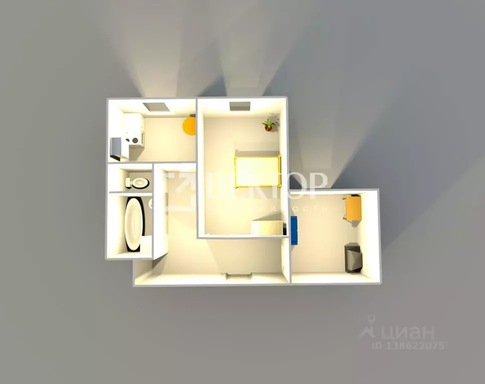 2-к кв. Ярославская область, Ярославль ул. Батова, 1 (52.0 м) - Фото 1