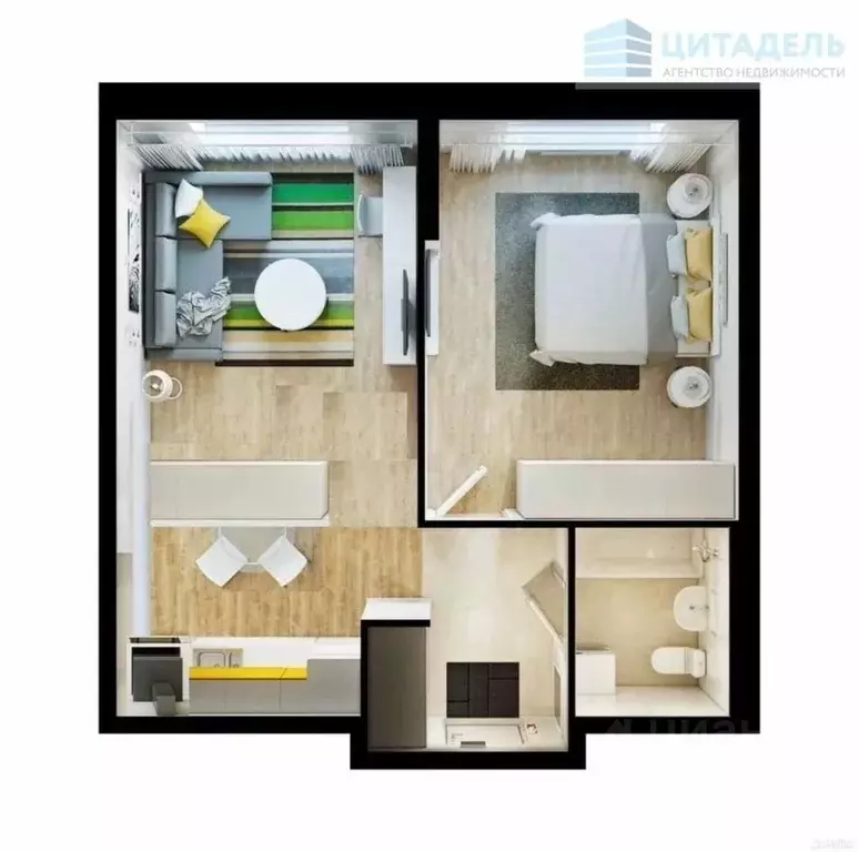 2-к кв. Московская область, Мытищи ул. Стрельбище Динамо, 10 (34.0 м) - Фото 2