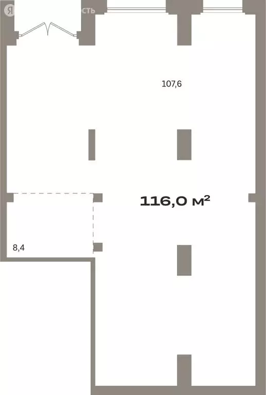 Помещение свободного назначения (115.95 м) - Фото 1