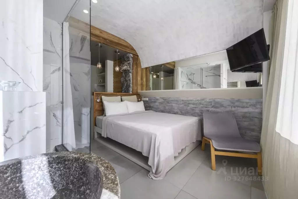 Студия Краснодарский край, Сочи Красная Поляна пгт, ул. Калиновая, 9/6 ... - Фото 2