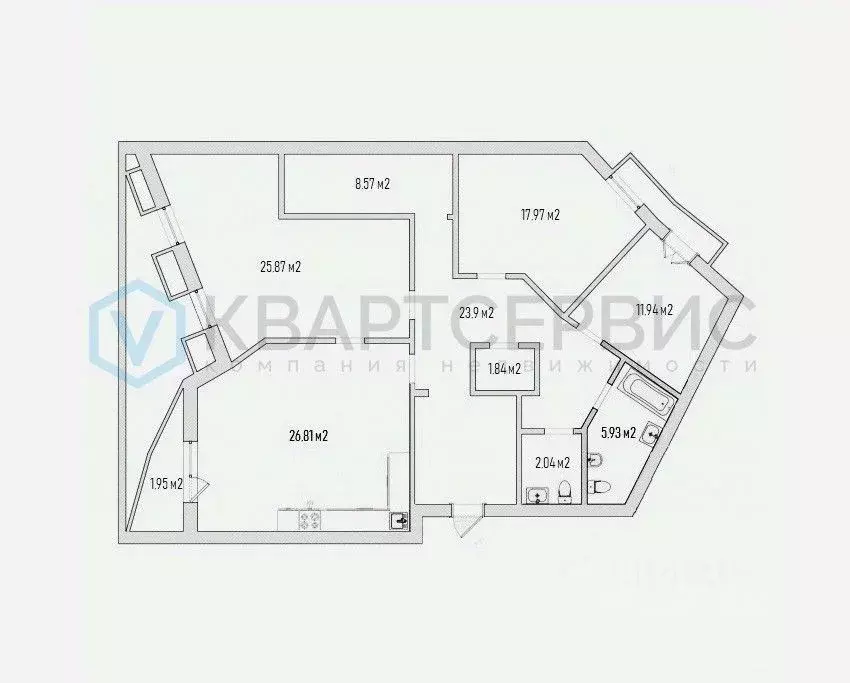 4-к кв. Омская область, Омск Ильинская ул., 1 (135.4 м) - Фото 1