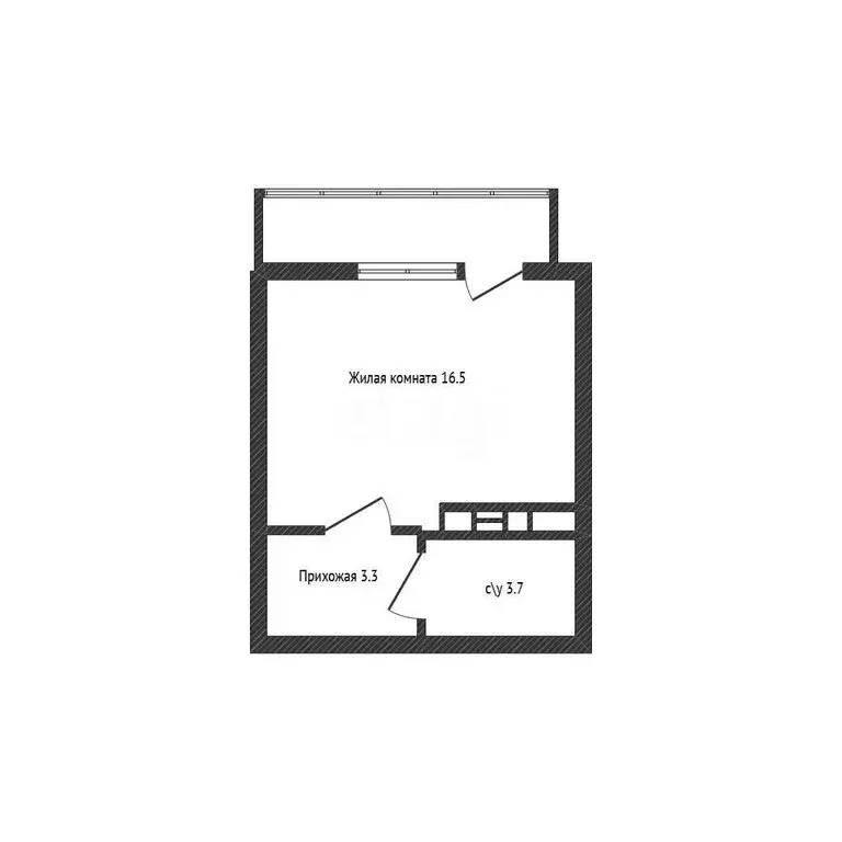 Квартира-студия: Краснодар, улица Ивана Беличенко, 95к1 (23.6 м) - Фото 1