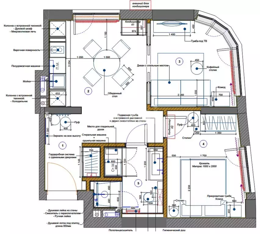 2-к кв. Москва ул. Крузенштерна, 6 (51.9 м) - Фото 1