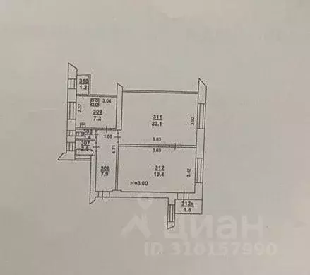 2-к кв. Ростовская область, Ростов-на-Дону просп. Соколова, 61 (60.0 ... - Фото 0