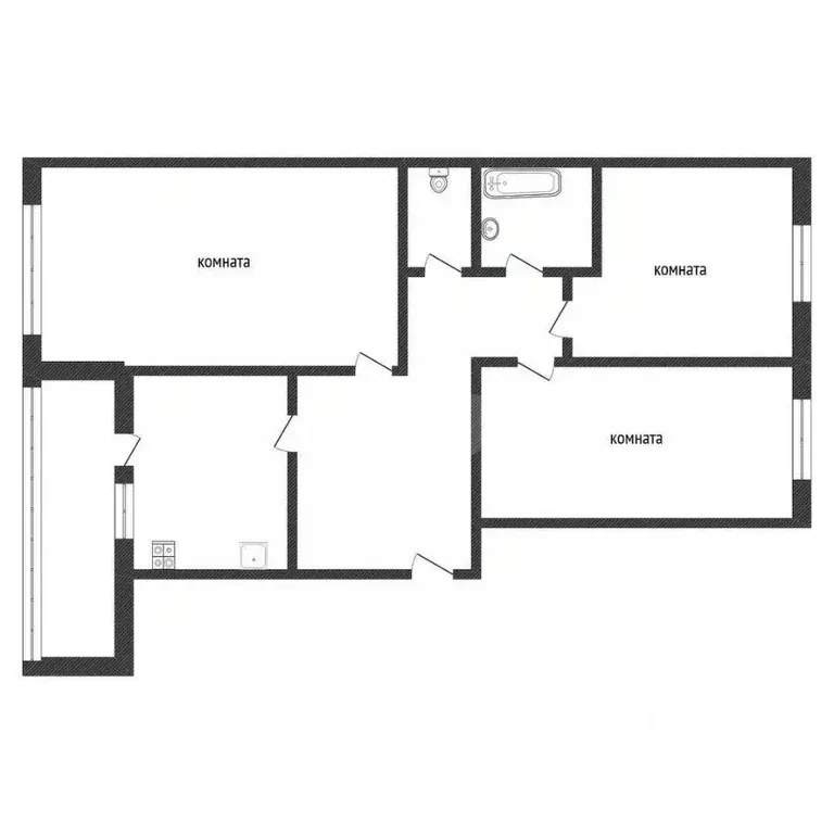 3-к кв. Ленинградская область, Кириши просп. Ленина, 30 (66.8 м) - Фото 2