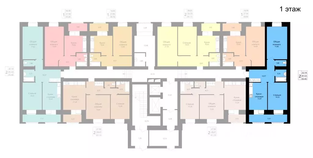 2-к кв. Мордовия, Саранск ул. Филатова, 15 (61.53 м) - Фото 2