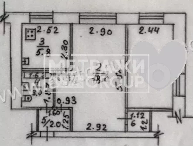 2-к. квартира, 41 м, 2/4 эт. - Фото 0