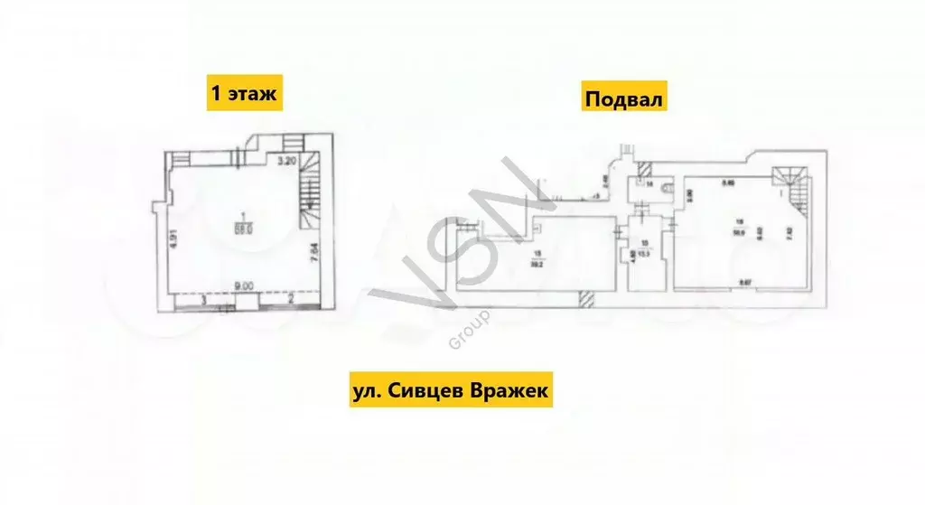 192м2, первая линия, витрины - Фото 0