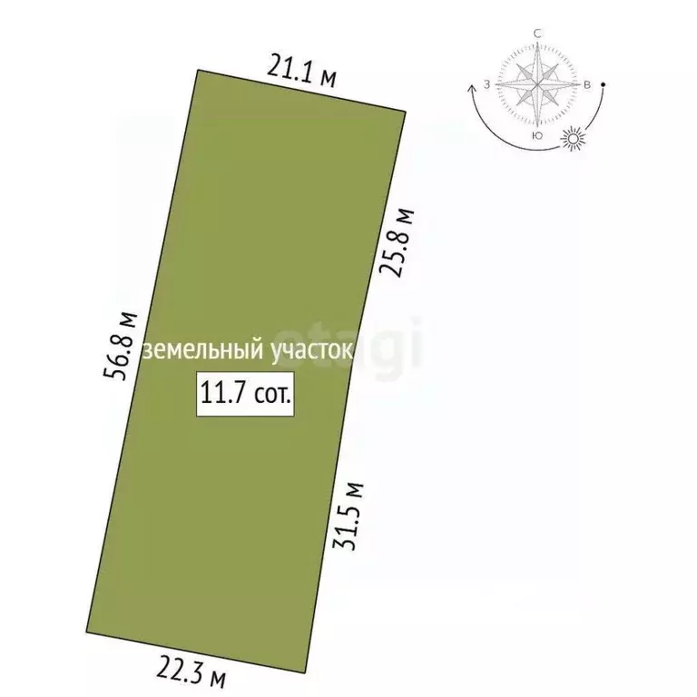 Участок в Санкт-Петербург 2-я Алексеевская ул. (11.7 сот.) - Фото 2