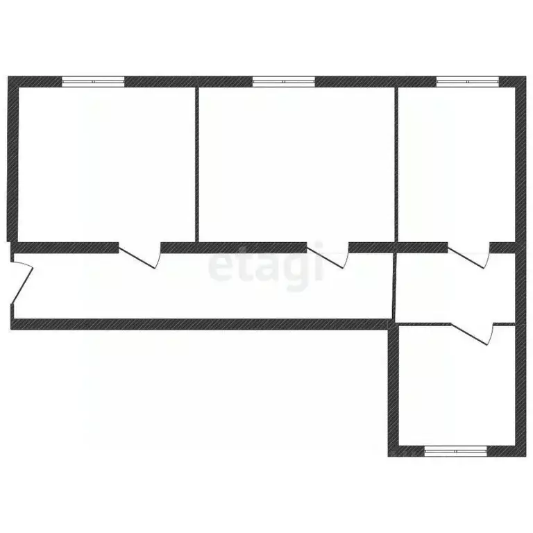 3-к кв. Белгородская область, Старый Оскол Олимпийский мкр, 13 (62.3 ... - Фото 2