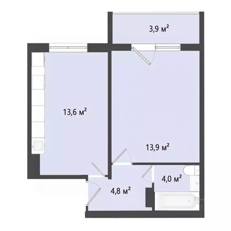 1-к кв. Омская область, Омск просп. Королева, 7 (36.1 м) - Фото 0
