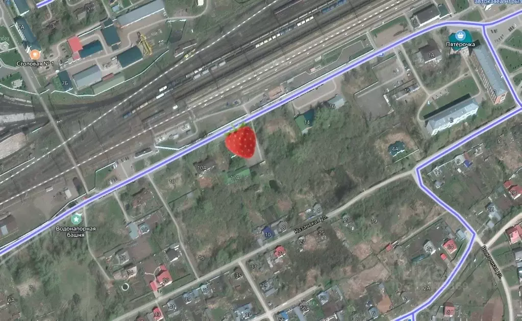 Участок в Татарстан, Агрыз Вокзальная ул., 10А (4.69 сот.) - Фото 1