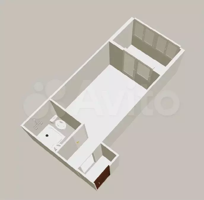 Квартира-студия, 18 м, 1/9 эт. - Фото 0
